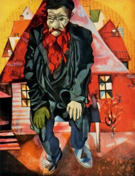  jew - Red Jew contemporary Marc Chagall